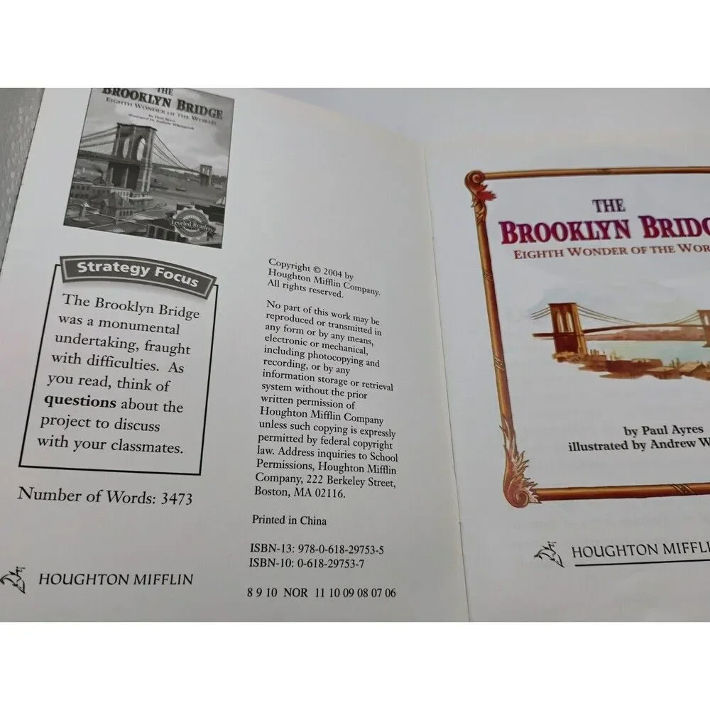 The Brooklyn Bridge Eighth Wonder Of The World, Paul Ayers, 2004, Paperback